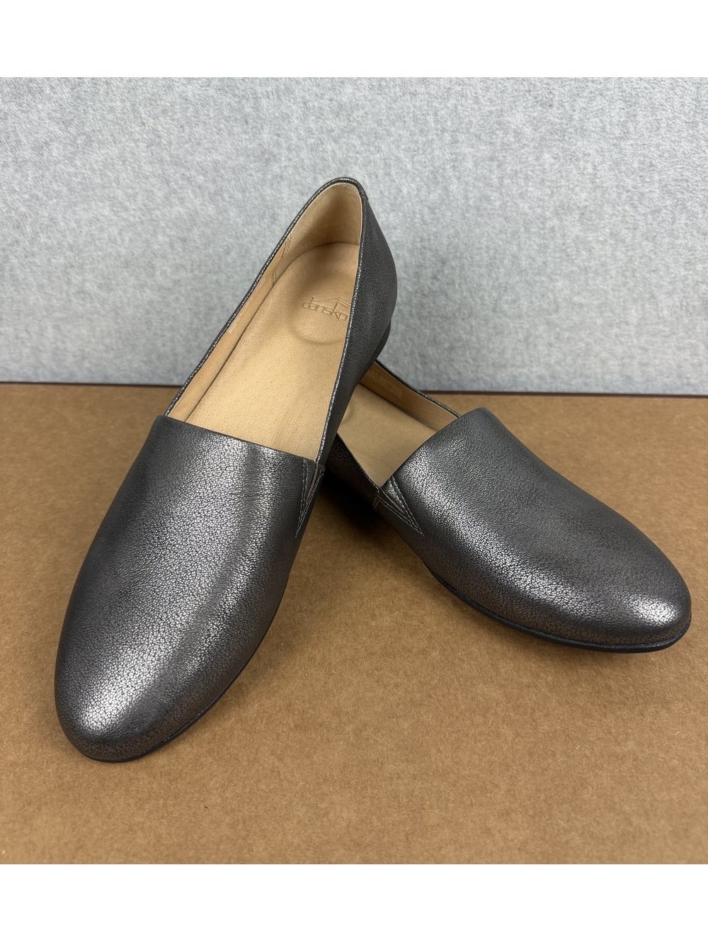 Dansko Larissa slip on loafers in pewter